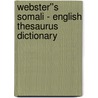 Webster''s Somali - English Thesaurus Dictionary door Inc. Icon Group International