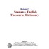 Webster''s Sranan - English Thesaurus Dictionary