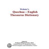 Webster's Quechua - English Thesaurus Dictionary door Inc. Icon Group International