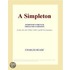 A Simpleton (Webster''s French Thesaurus Edition)