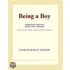 Being a Boy (Webster''s French Thesaurus Edition)