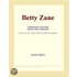 Betty Zane (Webster''s Spanish Thesaurus Edition)