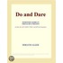 Do and Dare (Webster''s Korean Thesaurus Edition)