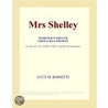 Mrs Shelley (Webster''s French Thesaurus Edition) door Inc. Icon Group International