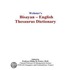 Webster''s Bisayan - English Thesaurus Dictionary