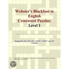 Webster''s Blackfoot to English Crossword Puzzles door Inc. Icon Group International