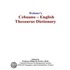 Webster''s Cebuano - English Thesaurus Dictionary