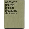 Webster''s Geordie - English Thesaurus Dictionary door Inc. Icon Group International