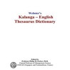 Webster''s Kalanga - English Thesaurus Dictionary door Inc. Icon Group International