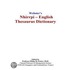 Webster''s Nhirrpi - English Thesaurus Dictionary