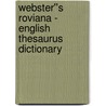 Webster''s Roviana - English Thesaurus Dictionary door Inc. Icon Group International