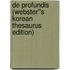 De Profundis (Webster''s Korean Thesaurus Edition)