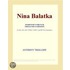 Nina Balatka (Webster''s French Thesaurus Edition)