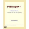 Philosophy 4 (Webster''s French Thesaurus Edition) door Inc. Icon Group International