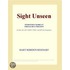 Sight Unseen (Webster''s Korean Thesaurus Edition)