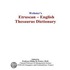 Webster''s Etruscan - English Thesaurus Dictionary