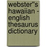 Webster''s Hawaiian - English Thesaurus Dictionary door Inc. Icon Group International