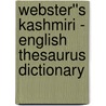 Webster''s Kashmiri - English Thesaurus Dictionary door Inc. Icon Group International