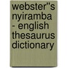 Webster''s Nyiramba - English Thesaurus Dictionary by Inc. Icon Group International