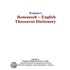 Webster''s Romansch - English Thesaurus Dictionary