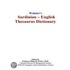 Webster''s Sardinian - English Thesaurus Dictionary