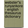 Webster''s Runyankore - English Thesaurus Dictionary by Inc. Icon Group International