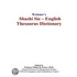 Webster''s Shashi Siz - English Thesaurus Dictionary