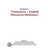 Webster''s Vietnamese - English Thesaurus Dictionary