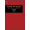 Advances in Accounting Behavioral Research, Volume 10 door Vicky Arnold