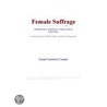 Female Suffrage (Webster''s German Thesaurus Edition) door Inc. Icon Group International