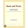 Haste and Waste (Webster''s French Thesaurus Edition) by Inc. Icon Group International