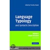 Language Typology and Syntactic Description, Volume 1 door Onbekend
