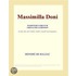 Massimilla Doni (Webster''s French Thesaurus Edition)