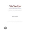 Who Was Who (Webster''s Portuguese Thesaurus Edition) door Inc. Icon Group International