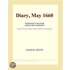 Diary, May 1660 (Webster''s Spanish Thesaurus Edition)