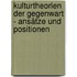 Kulturtheorien der Gegenwart - Ansätze und Positionen