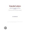 Lincoln Letters (Webster''s Spanish Thesaurus Edition) door Inc. Icon Group International