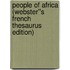 People of Africa (Webster''s French Thesaurus Edition)