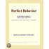 Perfect Behavior (Webster''s German Thesaurus Edition)