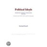 Political Ideals (Webster''s German Thesaurus Edition) door Inc. Icon Group International