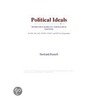 Political Ideals (Webster''s Korean Thesaurus Edition) door Inc. Icon Group International