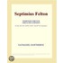 Septimius Felton (Webster''s French Thesaurus Edition)