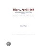 Diary, April 1668 (Webster''s German Thesaurus Edition) by Inc. Icon Group International