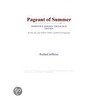 Pageant of Summer (Webster''s German Thesaurus Edition) by Inc. Icon Group International