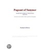 Pageant of Summer (Webster''s Korean Thesaurus Edition) door Inc. Icon Group International