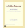 A Sicilian Romance (Webster''s German Thesaurus Edition) door Inc. Icon Group International