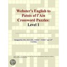 Webster''s English to Patois of l''Ain Crossword Puzzles door Inc. Icon Group International