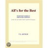 All''s for the Best (Webster''s Korean Thesaurus Edition) door Inc. Icon Group International