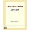 Diary, Aug-Sep 1660 (Webster''s French Thesaurus Edition) door Inc. Icon Group International