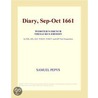 Diary, Sep-Oct 1661 (Webster''s French Thesaurus Edition) by Inc. Icon Group International